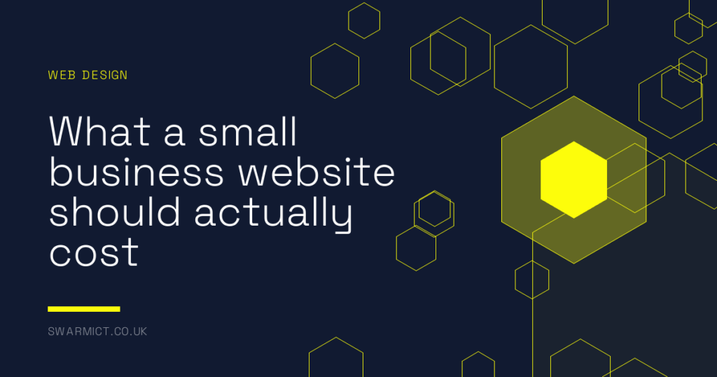 What a small business website should actually cost