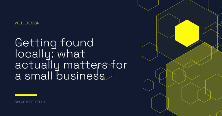 Getting found locally: what actually matters for a small business